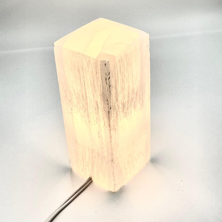 Rectangular Selenite Crystal Lamp Prime - Brand My Case