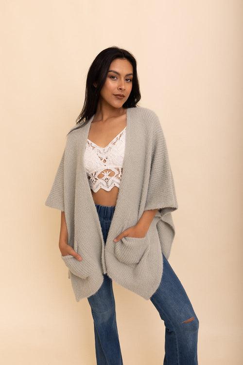 Relax & Chill Summer Nights Boucle Poncho - Brand My Case