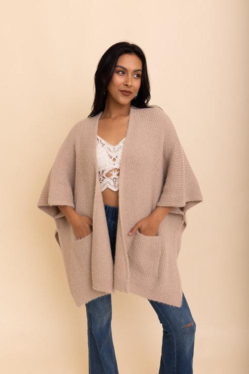 Relax & Chill Summer Nights Boucle Poncho - Brand My Case