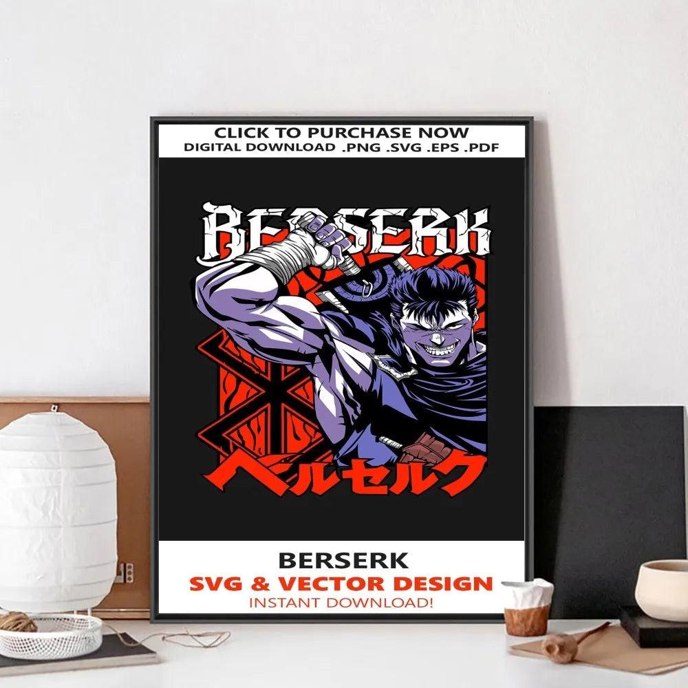 Retro Berserk Anime Poster - Vintage Wall Art for Bedroom - Brand My Case