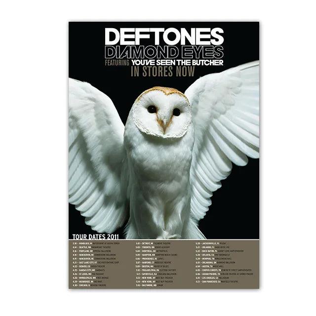 Retro Deftones Band Poster - Classic Album Wall Art - Music Decor Gift - Brand My Case