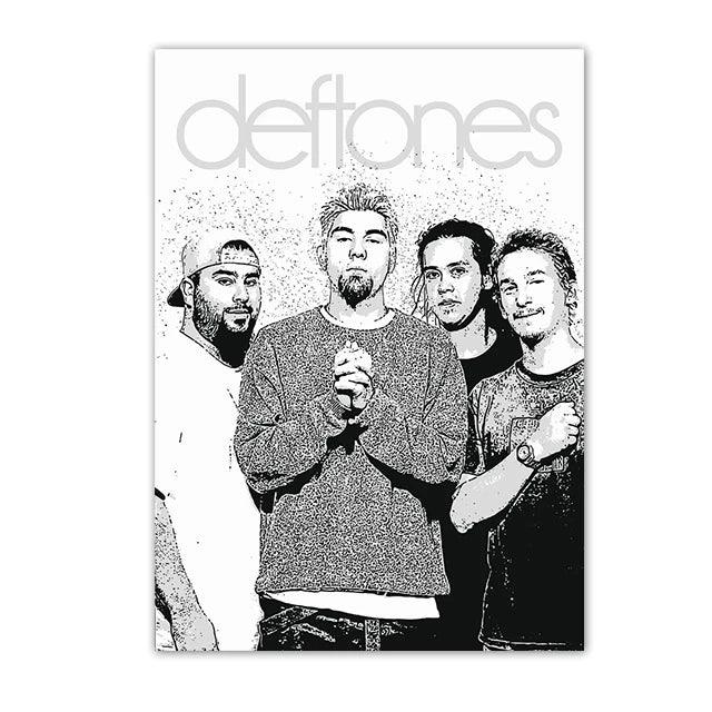 Retro Deftones Band Poster - Classic Album Wall Art - Music Decor Gift - Brand My Case