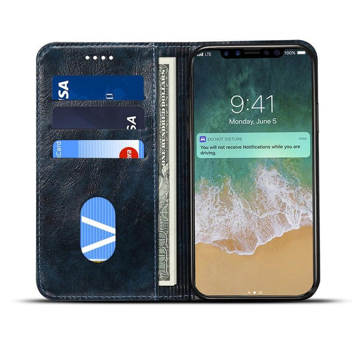 Retro Style iPhone X Wallet Case - Brand My Case