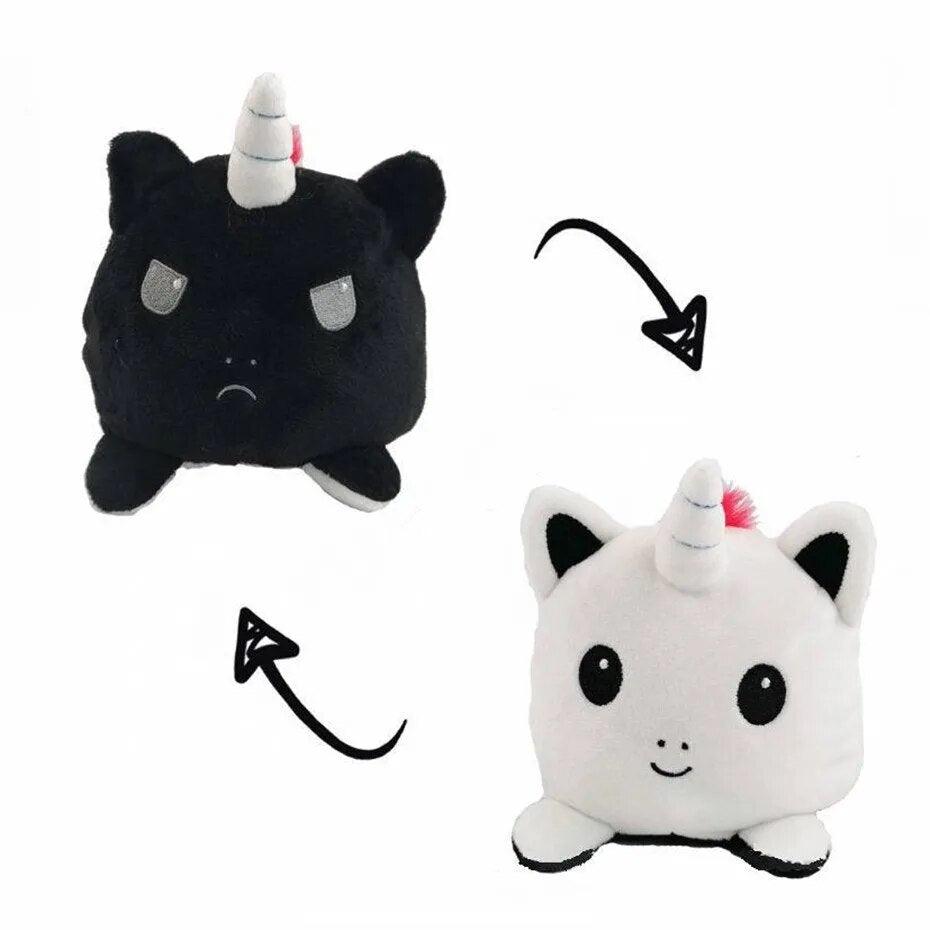 Reversible Cat Kids Plushie Plush Animals Unicorn Double-Sided Flip Doll Cute Toy For Peluches Pulpos Stuffed Toy Plush Toy - Brand My Case