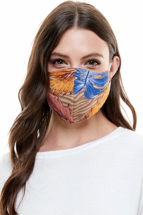 Reversible woven face mask reusable washable cloth mask - Brand My Case