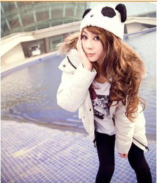 Rilakkuma cute Anime Plush toys bear Panda hat Headwear Keep warm soft Small Gift for girlfriend adult birthday present - Brand My Case