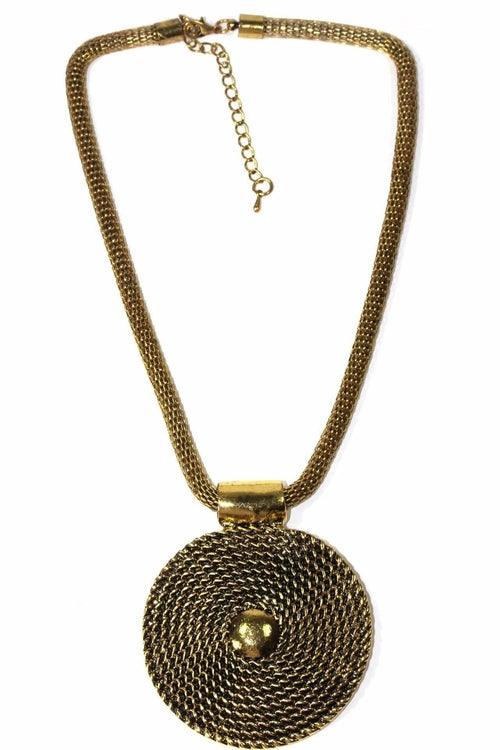 Rope Medallion Necklace & Earring Set - Brand My Case