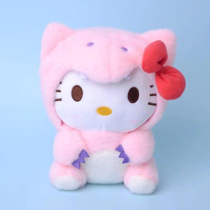 Sanrio 10cm Kuromi My Melody KT Cat PC Dog Hello Kitty Keychain Anime Plush Figure Pendant Accessories Cute Animals Toys - Brand My Case