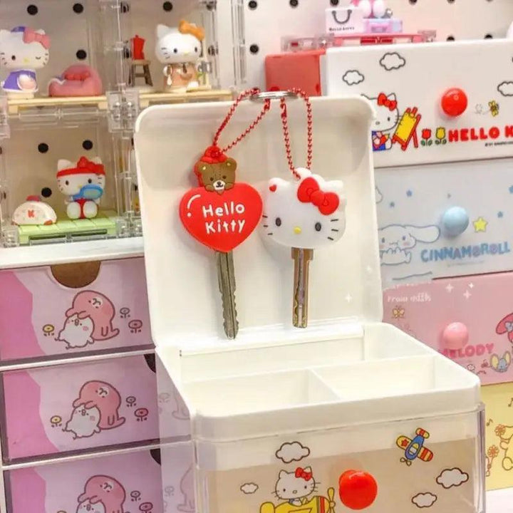 Sanrio Crystal Bracelet - Kuromi My Melody Cinnamoroll Couple Leather Band - Brand My Case