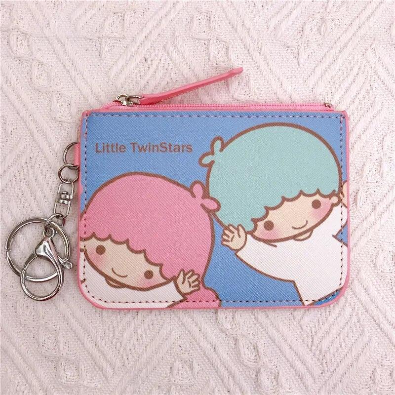 Sanrio Kawaii Hello Kitty Wallet Melody Kuromi Cinnamoroll Coin Purse Women Anime Children Pu Card Holder Girls Christmas Gifts - Brand My Case