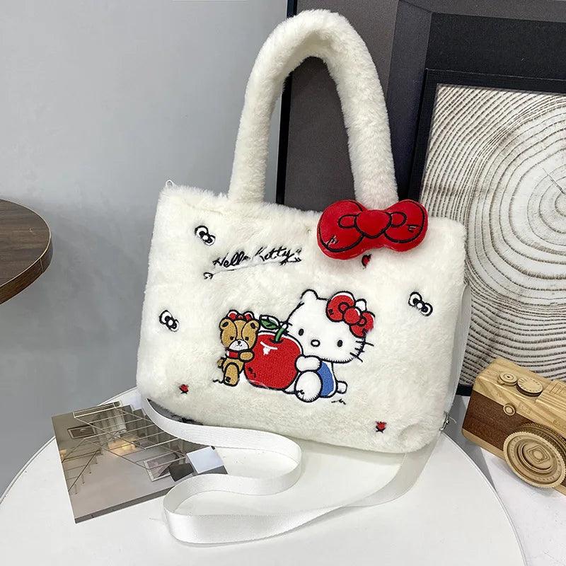 Sanrio Kawaii Plush Bag - Cinnamoroll Crossbody Kuromi Shoulder Y2K Hello Kitty Handbag - Brand My Case
