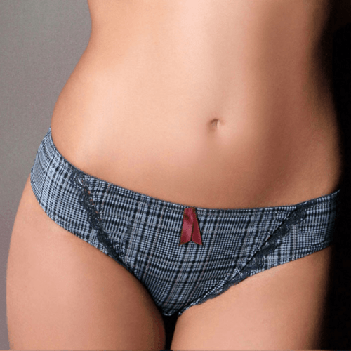 Sassa Sweet Pleasure Plaid Bikini Panty - Brand My Case
