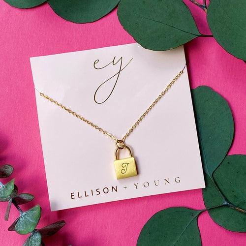 Scripted Notes Locket Initial Necklace - Brand My Case
