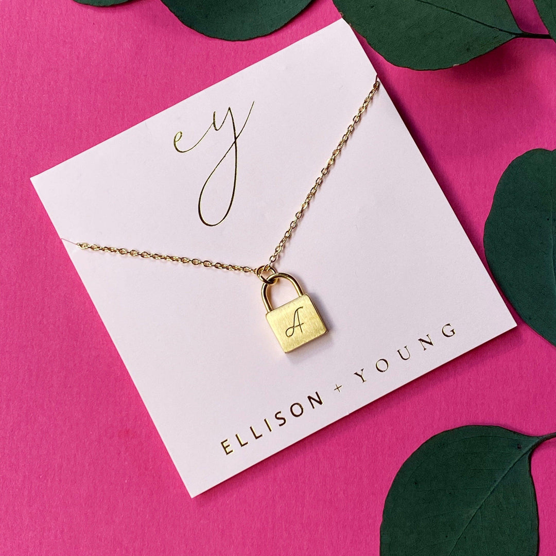 Scripted Notes Locket Initial Necklace - Brand My Case