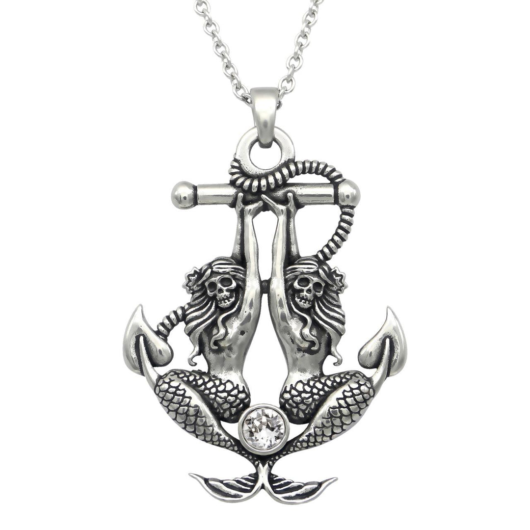 Sea Sirens Mermaid-Anchor Necklace - Brand My Case