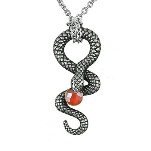 Serpentine - snake with red stone - Brand My Case
