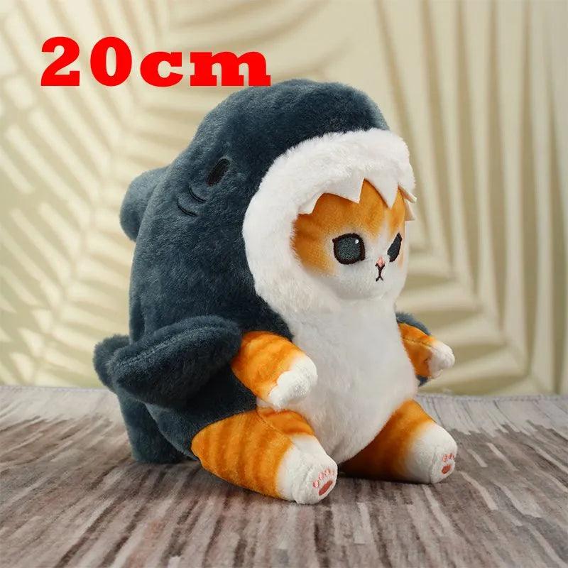 Shark Cat Fried Shrimp Pendant Doll Kawaii Plush Doll Beautiful Room Car Bag Decoration Pendant Christmas Present Couple Pendant - Brand My Case