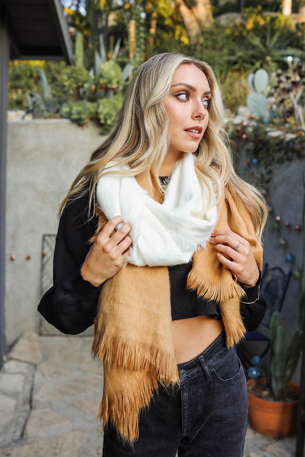 Silky Wool Ombre Scarf - Brand My Case