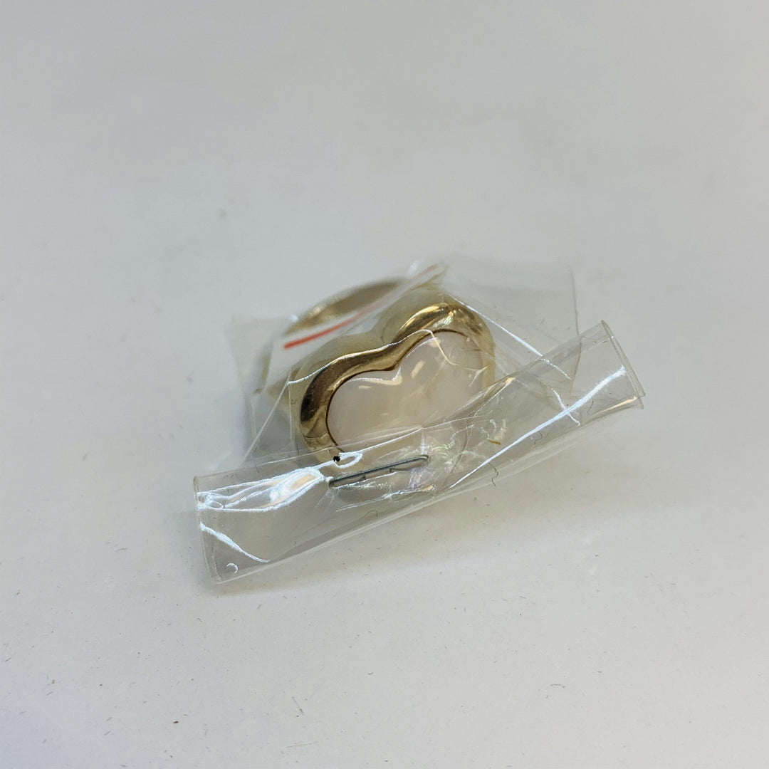 Silver Mother Of Pearl Ring (Heart) - Brand My Case