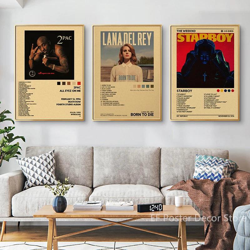 Singer Album Posters - Custom Music Wall Art - Retro Home Decor - Brand My Case