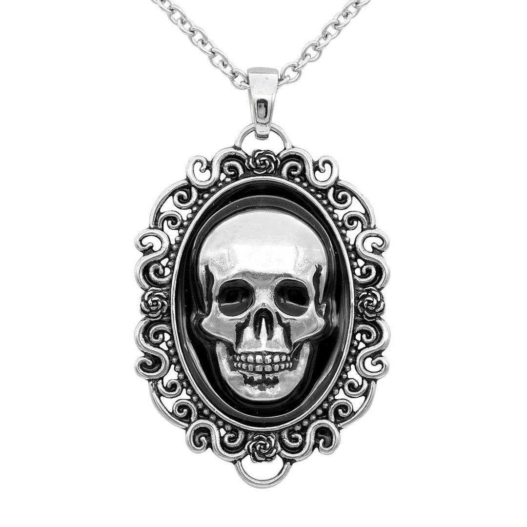 Skull ‚ÄúPortrait of Death‚Äù Cameo Necklace - Brand My Case