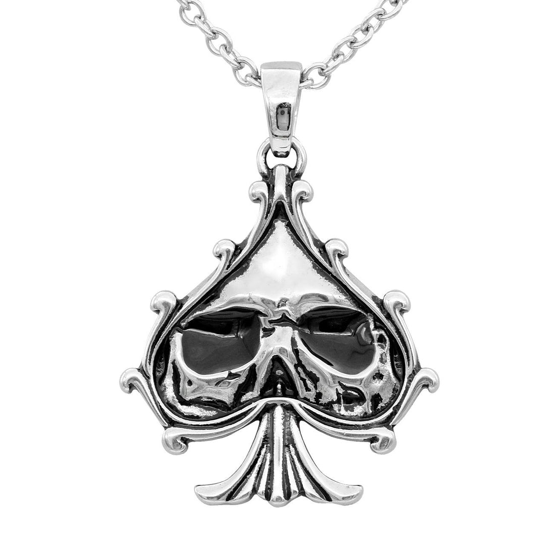 Skull Black Spade Necklace - Brand My Case