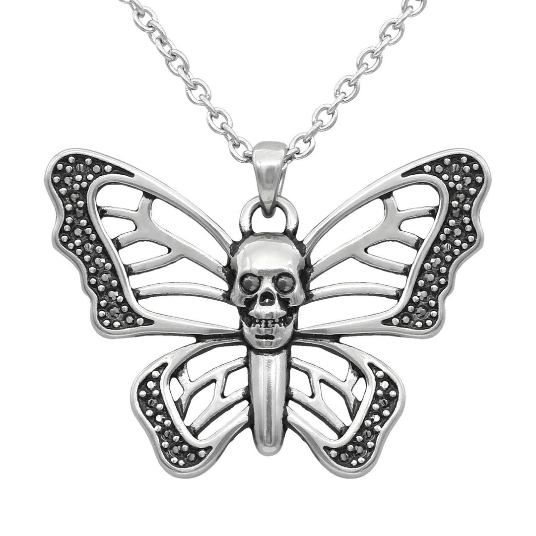 Skull Butterfly Necklace - Brand My Case