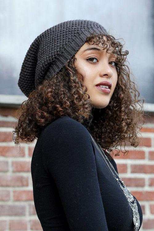 Slouch Waffle Knit Beanie - Brand My Case