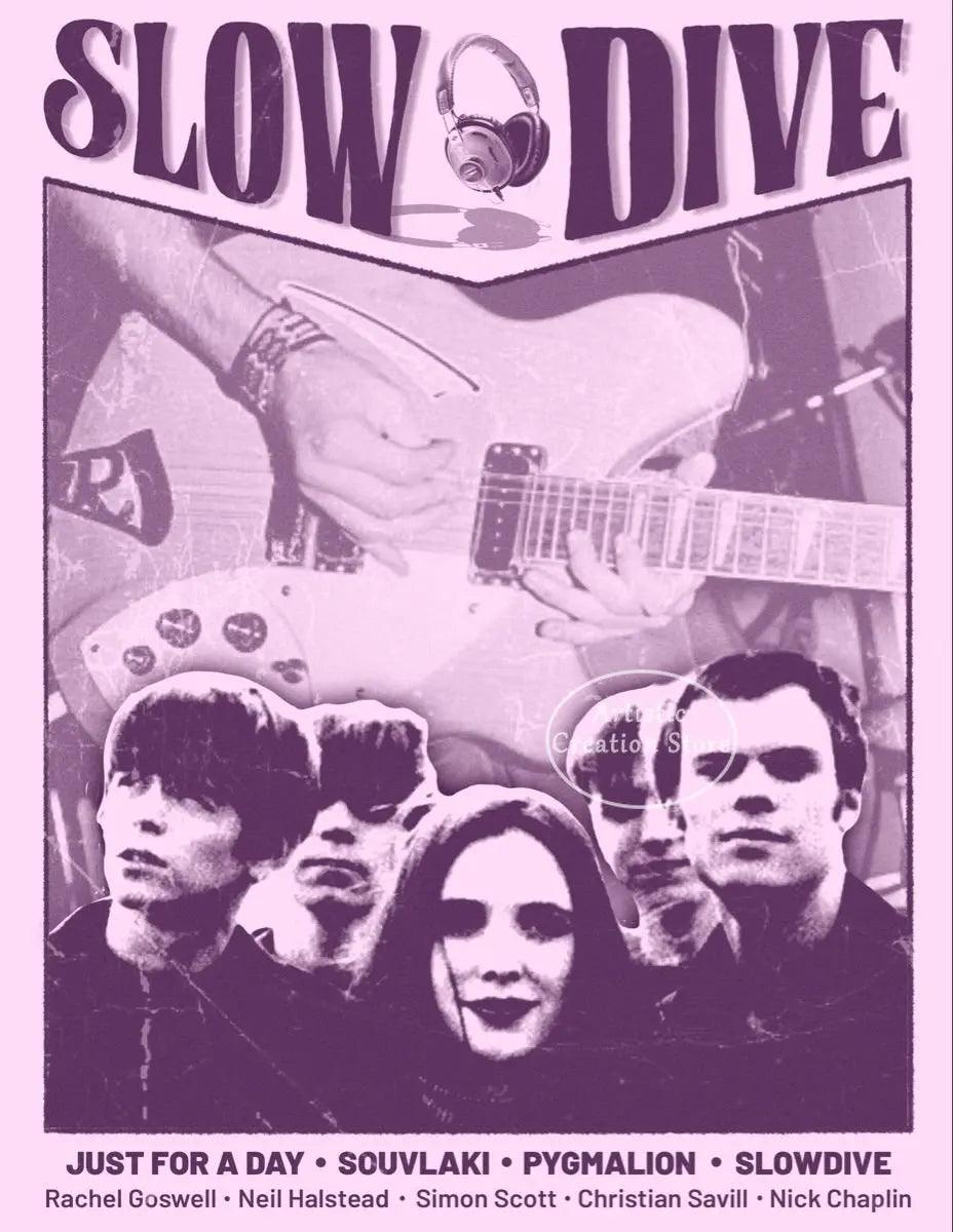 Slowdive Souvlaki Album Poster - Vintage Rock Music Wall Art - Modern Decor Gift - Brand My Case