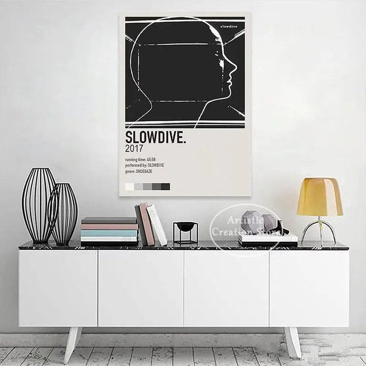 Slowdive Souvlaki Album Poster - Vintage Rock Music Wall Art - Modern Decor Gift - Brand My Case