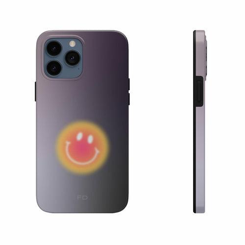 Smiley Face Tough Case for iPhone with Wireless Charging - Brand My Case