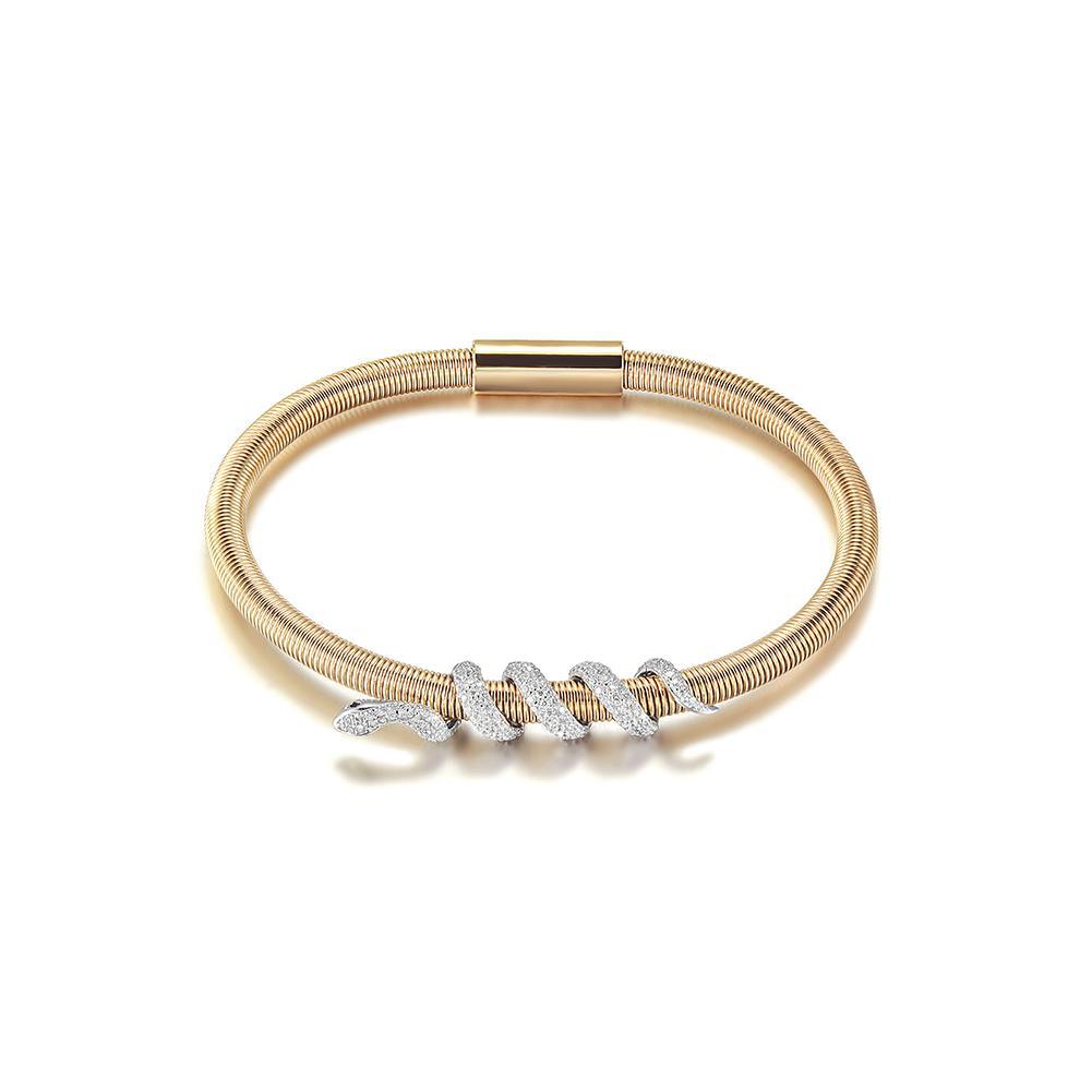 Snake Coiled Bangle Bracelet - Brand My Case