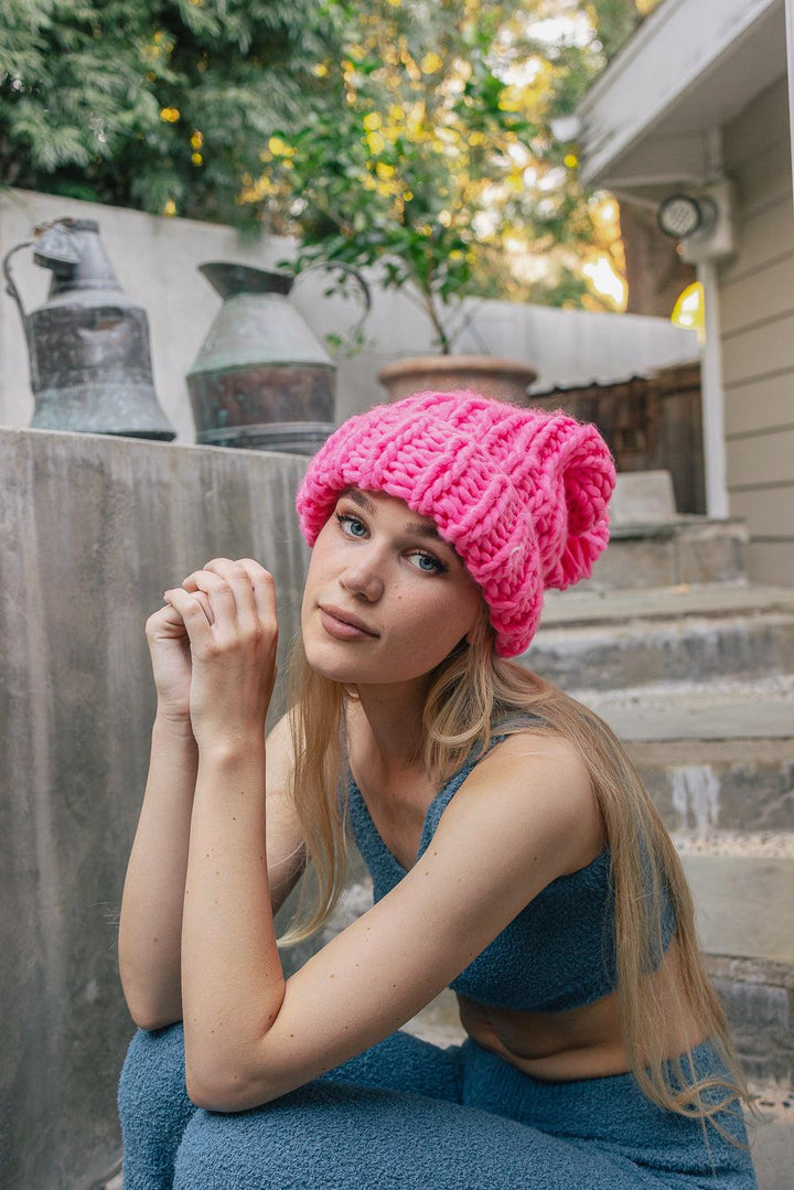 Soft Chunky Cable Knit Beanie - Brand My Case