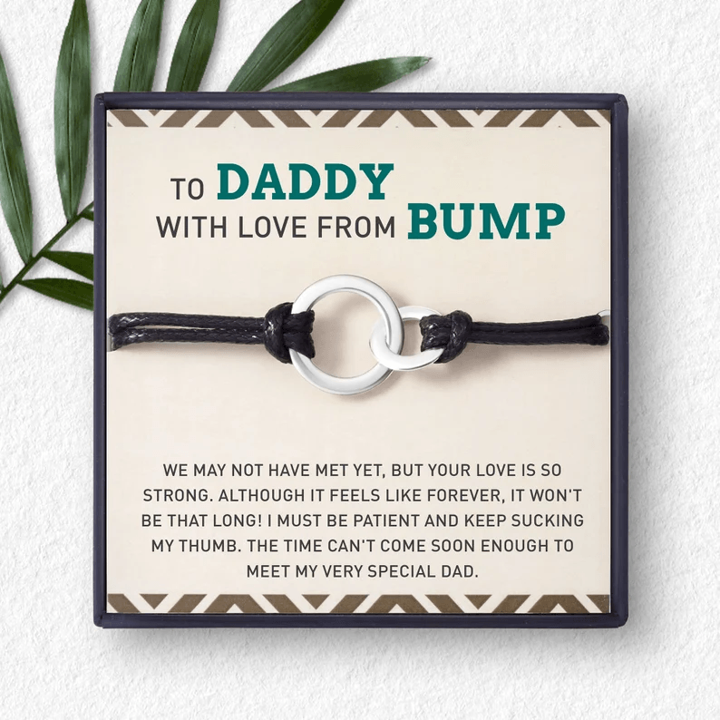 Soon To Be Dad Gift, First Time To Be Dad Gift, Daddy To Be Bracelet - Brand My Case