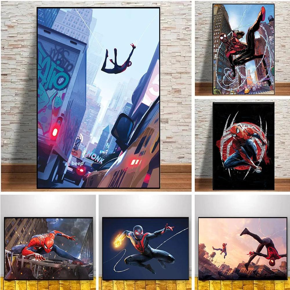 Spider-Man Marvel Movie Poster - Games Wall Art Print - Modern Home Decor - Brand My Case