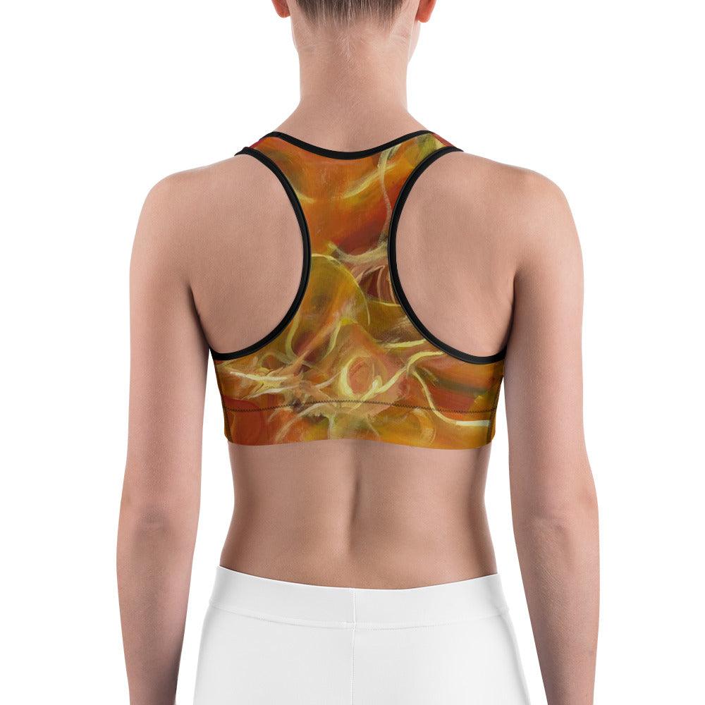 Sports bra - Fire - By Ingrid and Kaori - Brand My Case