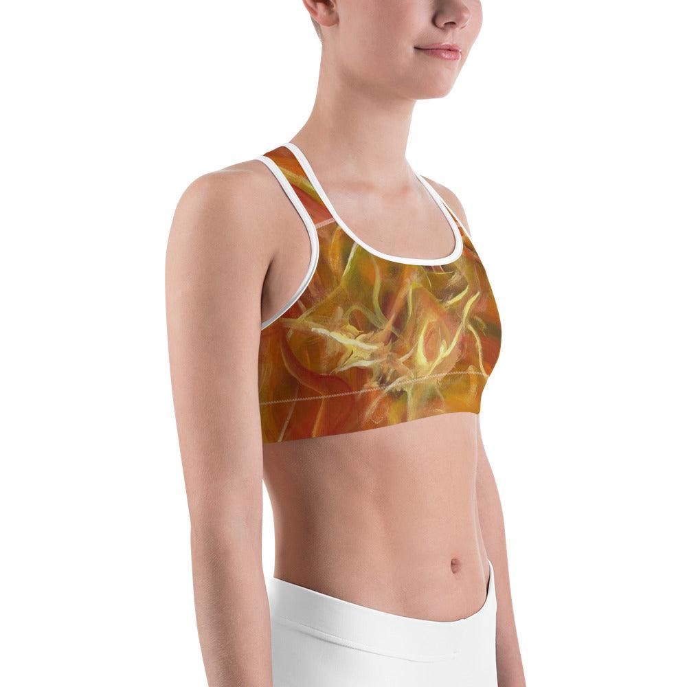 Sports bra - Fire - By Ingrid and Kaori - Brand My Case