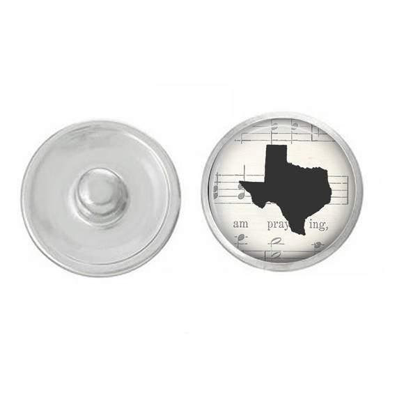 State - Snap Jewelry - Texas Themed Snaps Pair with our Base Pieces - - Brand My Case