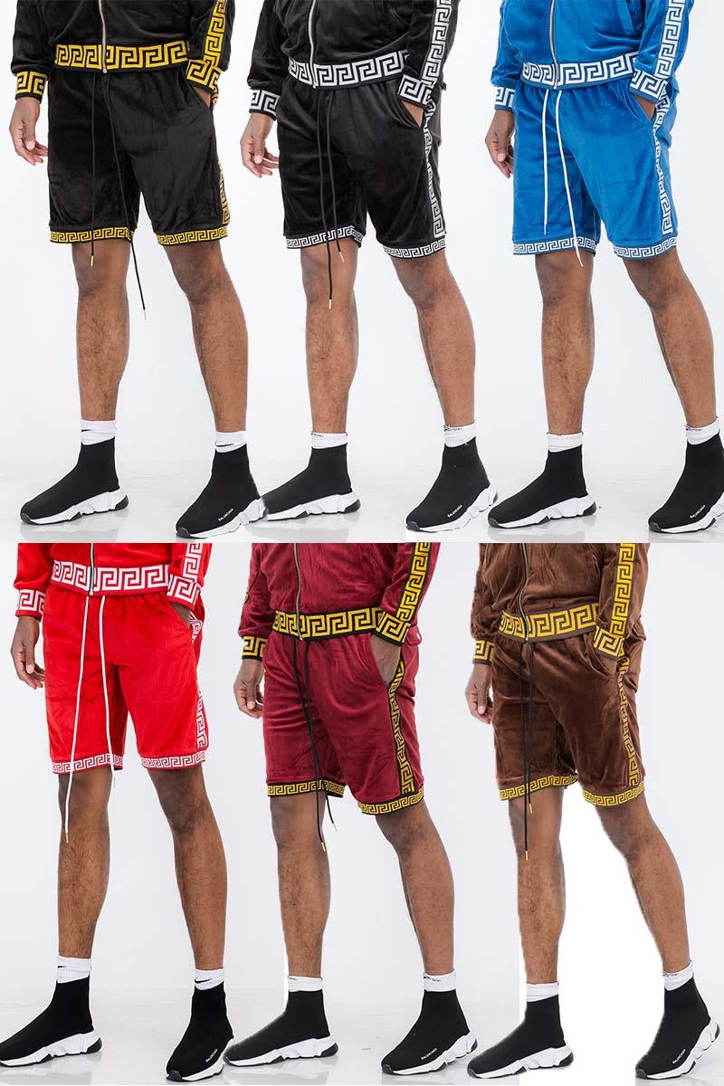 Status Velour Shorts - Brand My Case