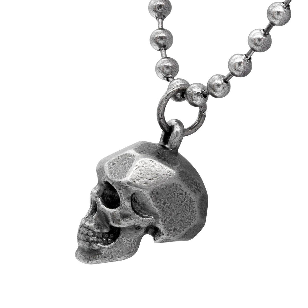 Steel Skull Beaded Necklace - Brand My Case