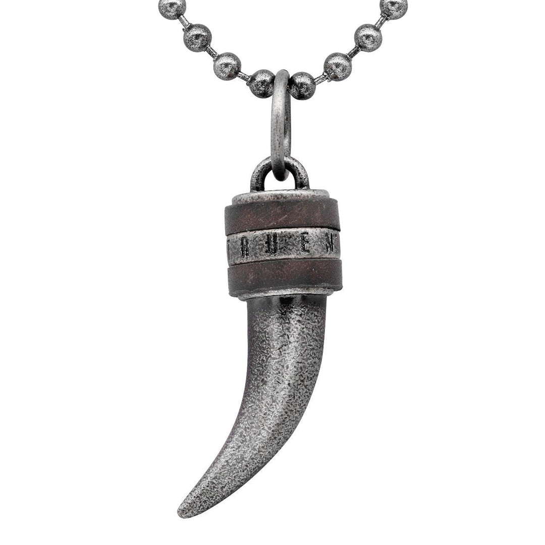 Steel Tribal wolf tooth Necklace - Brand My Case