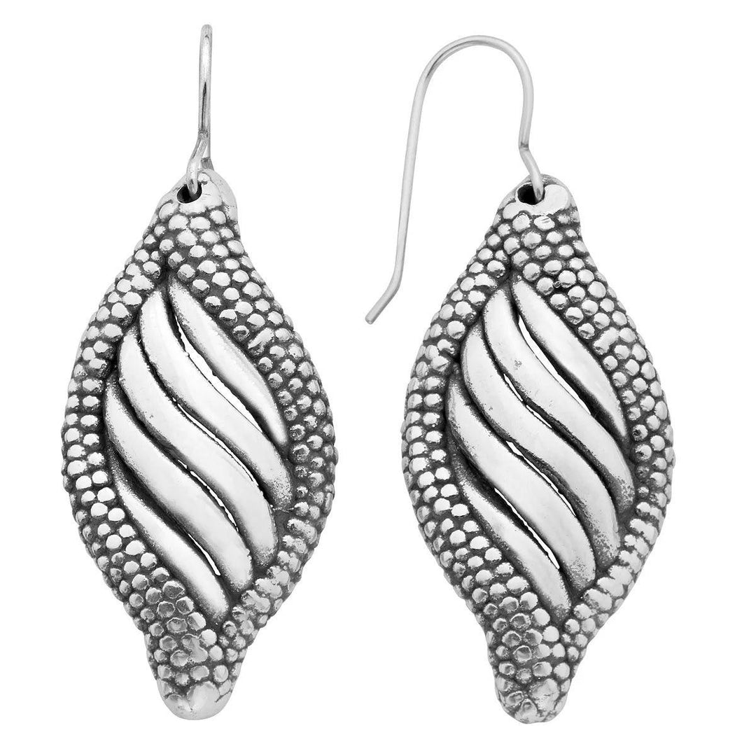 Sterling Silver Sea Shell Dangle Earrings - Brand My Case