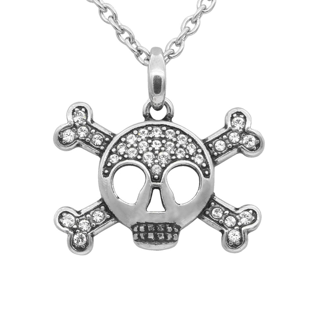 Studded Skull & Crossbones Necklace - Brand My Case