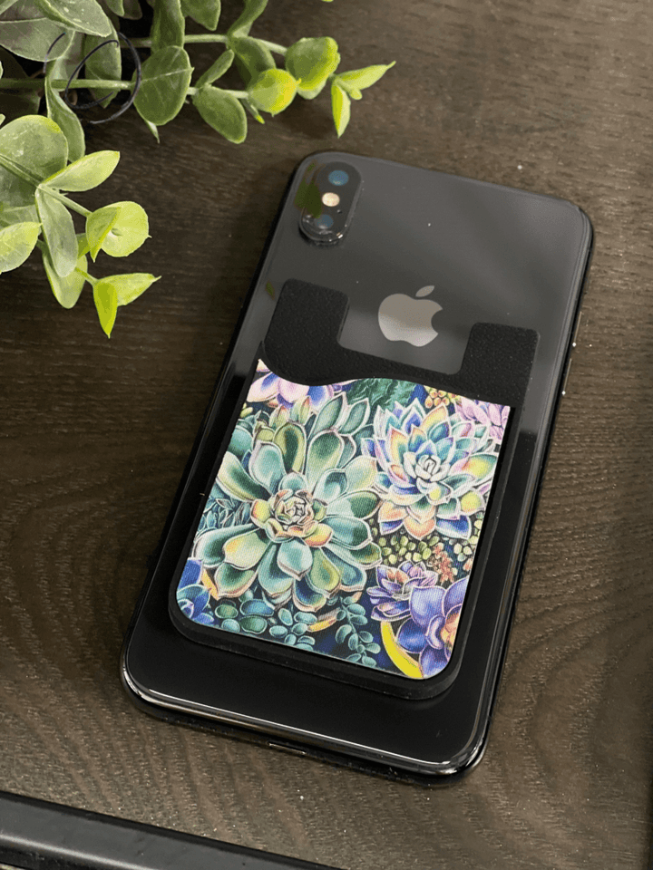 Succulent Card Caddy Phone Wallet - Brand My Case