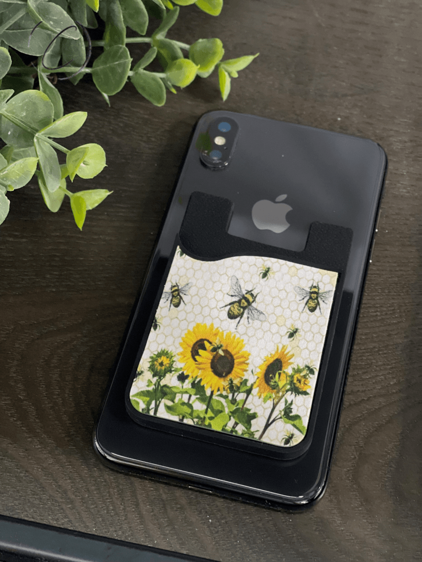 Sunny With A Little Honey Card Caddy Phone Wallet - Brand My Case