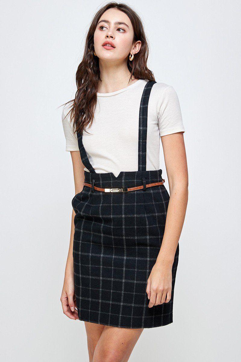 Suspender High Waisted Skirt - Brand My Case
