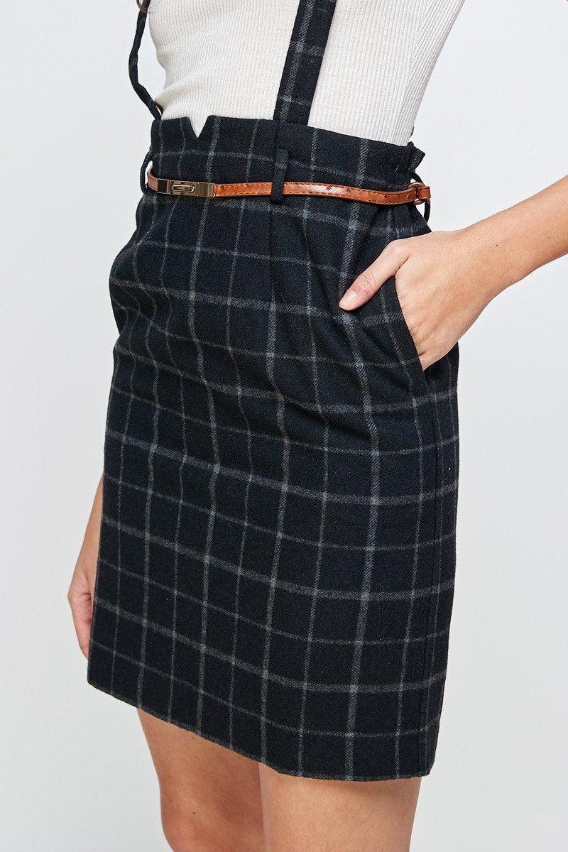 Suspender High Waisted Skirt - Brand My Case