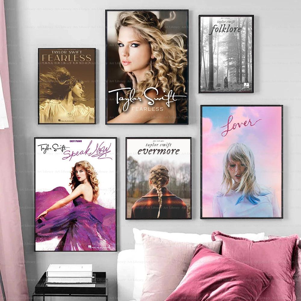 Taylor Swift Album Music Posters - Pop Singer Wall Art - Home Decor - Brand My Case