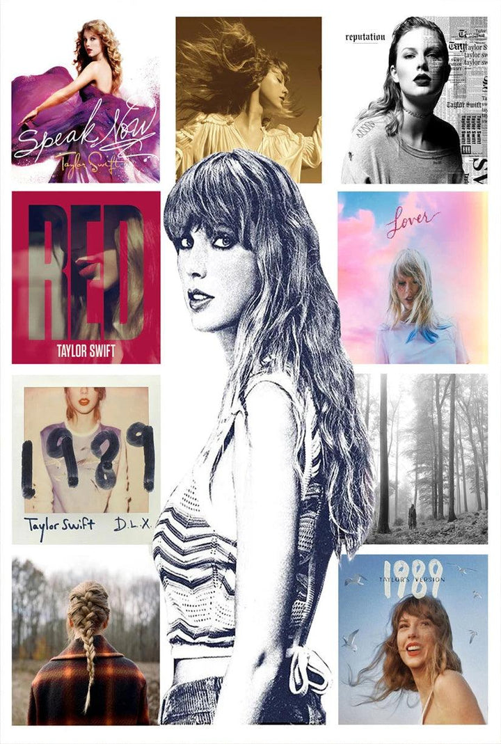 Taylor Swift Canvas Art Print - Contemporary American Singer Wall Art for Stylish Home Decor - Brand My Case