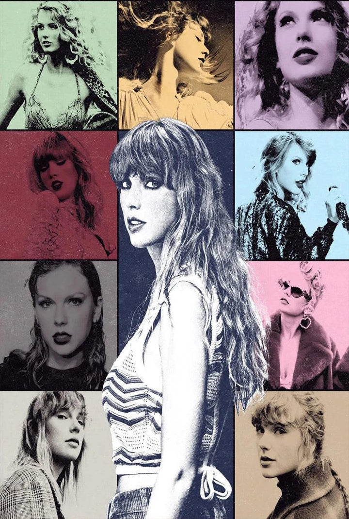 Taylor Swift Canvas Art Print - Contemporary American Singer Wall Art for Stylish Home Decor - Brand My Case